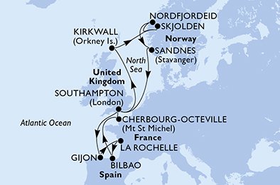 GRAND VOYAGES NORWAY MSC CRUISES