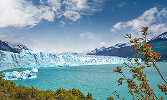 Glacial lake and water