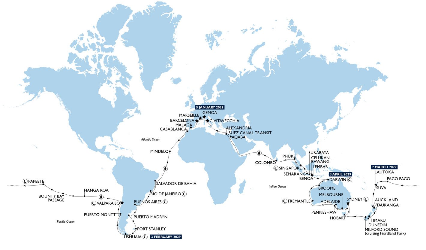 MSC World Cruise 2029 | MSC Cruises