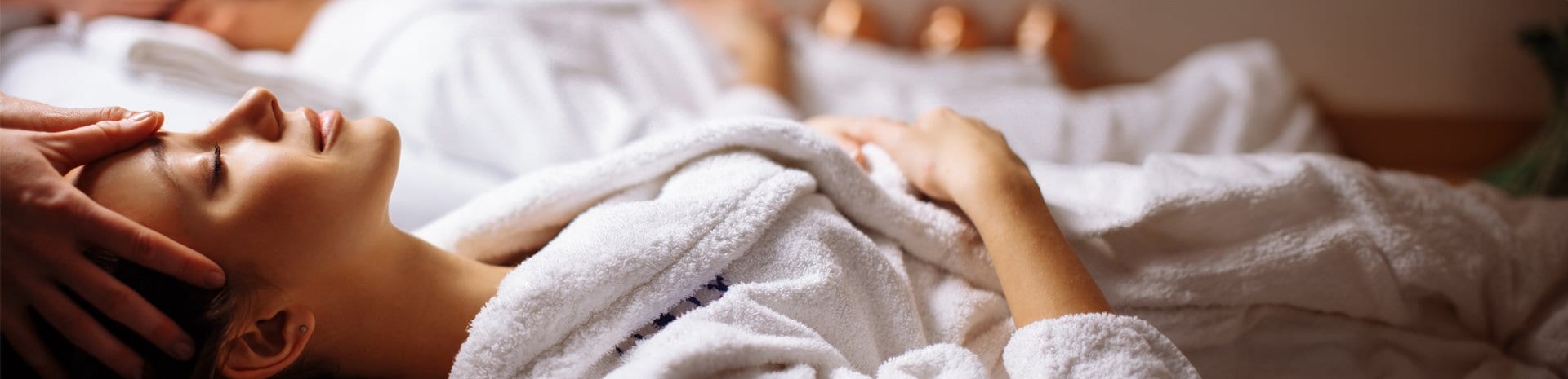 Guests relaxing in a luxurious onboard spa | MSC Cruises Guests relaxing in a luxurious onboard spa | MSC Cruises