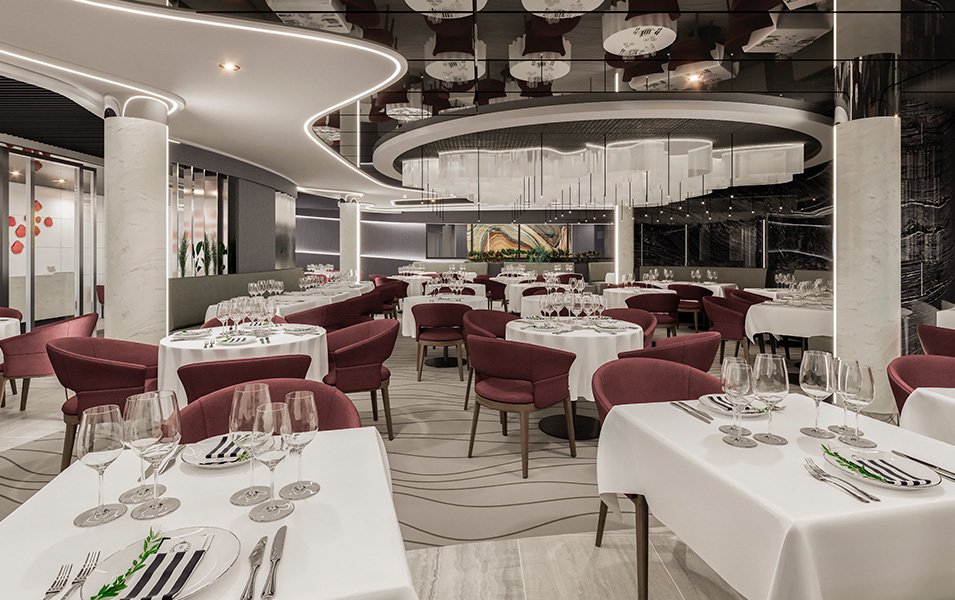 MSC Yacht Club restaurant, MSC Poesia | MSC Cruises