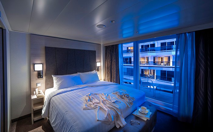 Deluxe Balcony Promenade view, MSC World Europa | MSC Cruises