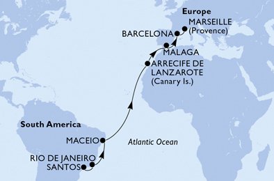 Brazil, Spain, France
